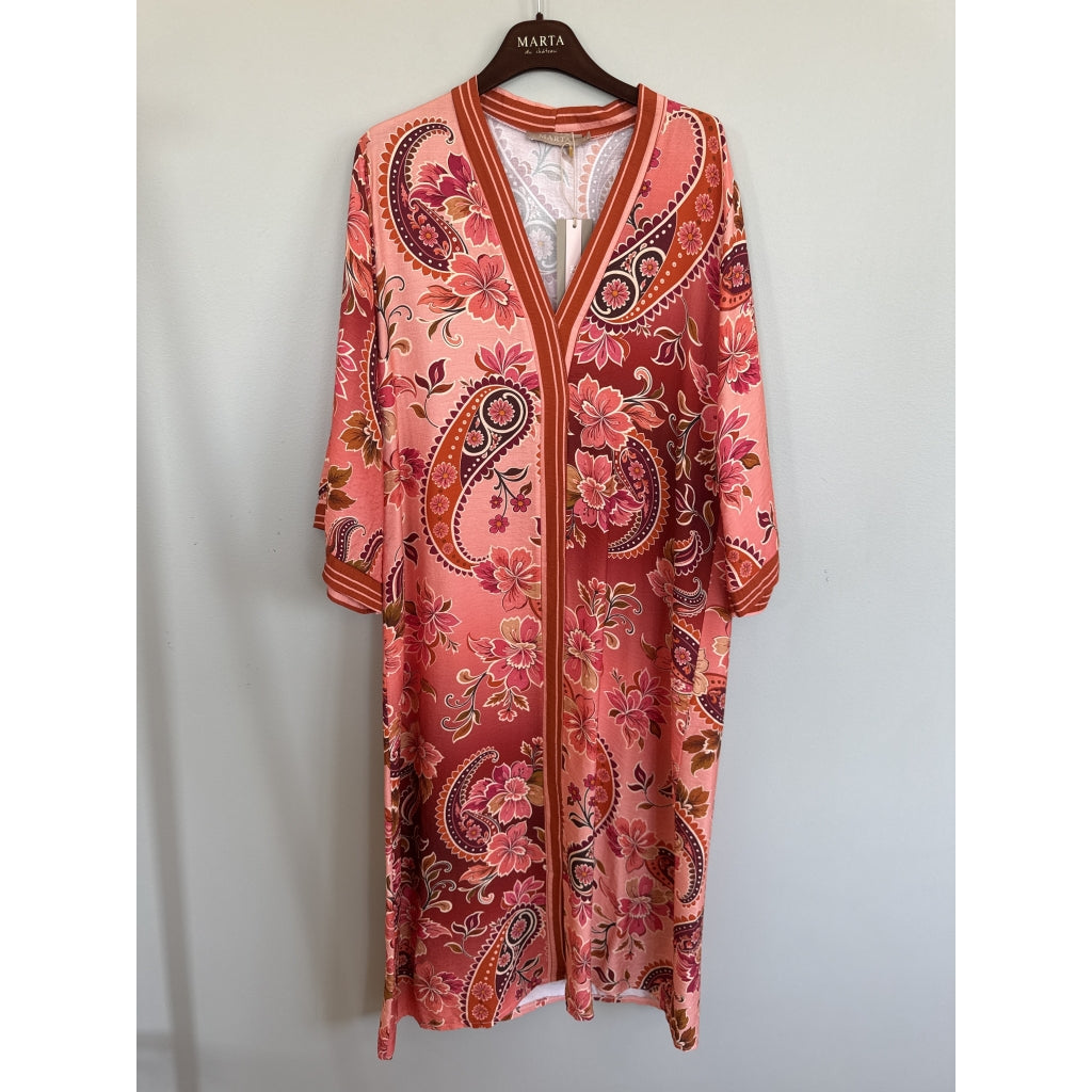 Stefania Dress – Mönstrad Viskosklänning | BohoBeauty