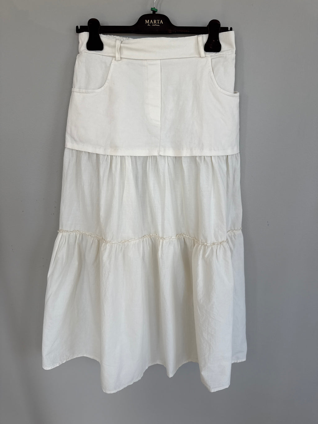Marta du Chateau Gianna Skirt – Bohemisk Midi i Stretch