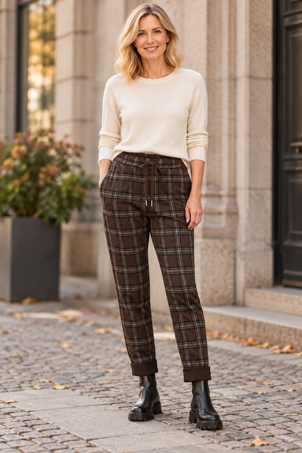 Kalii Mirakelbyxan – Brunrutiga stretchbyxor | Marta du Chateau