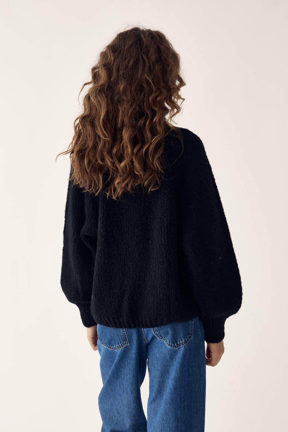 Fora knit Cardigan Svart