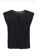Skylara Tank Top Svart - Metallisk Festtopp Soaked in Luxury