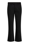 IVY-Alice Cropped Flare Pant Black - Croppade Utsvängda Byxor Svart