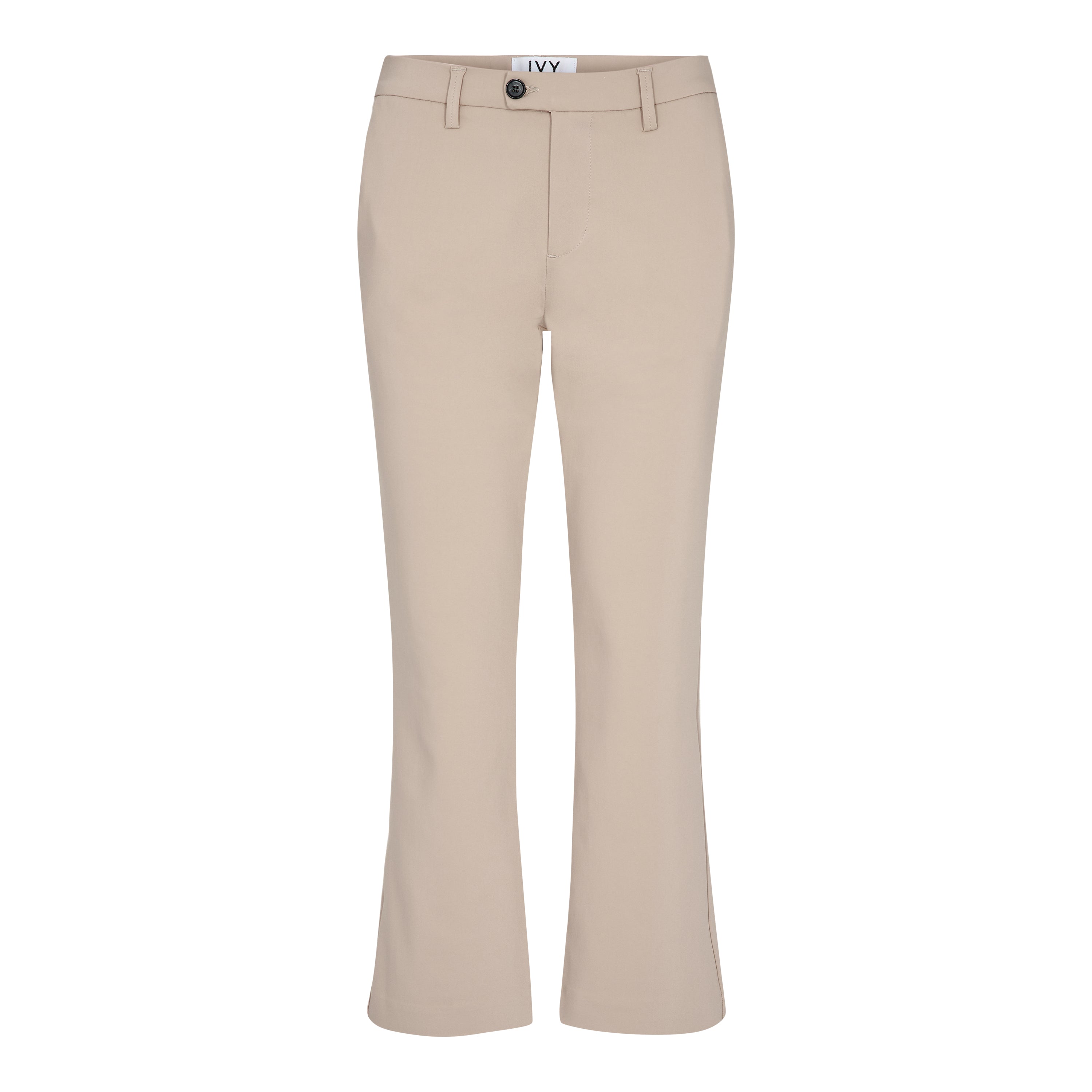IVY-Alice Cropped Flare Pant - Beige