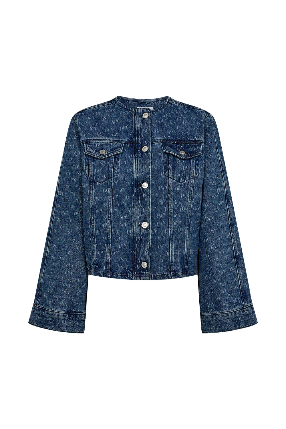 IVY-Jazz Short Jacket Wash Punch Needle