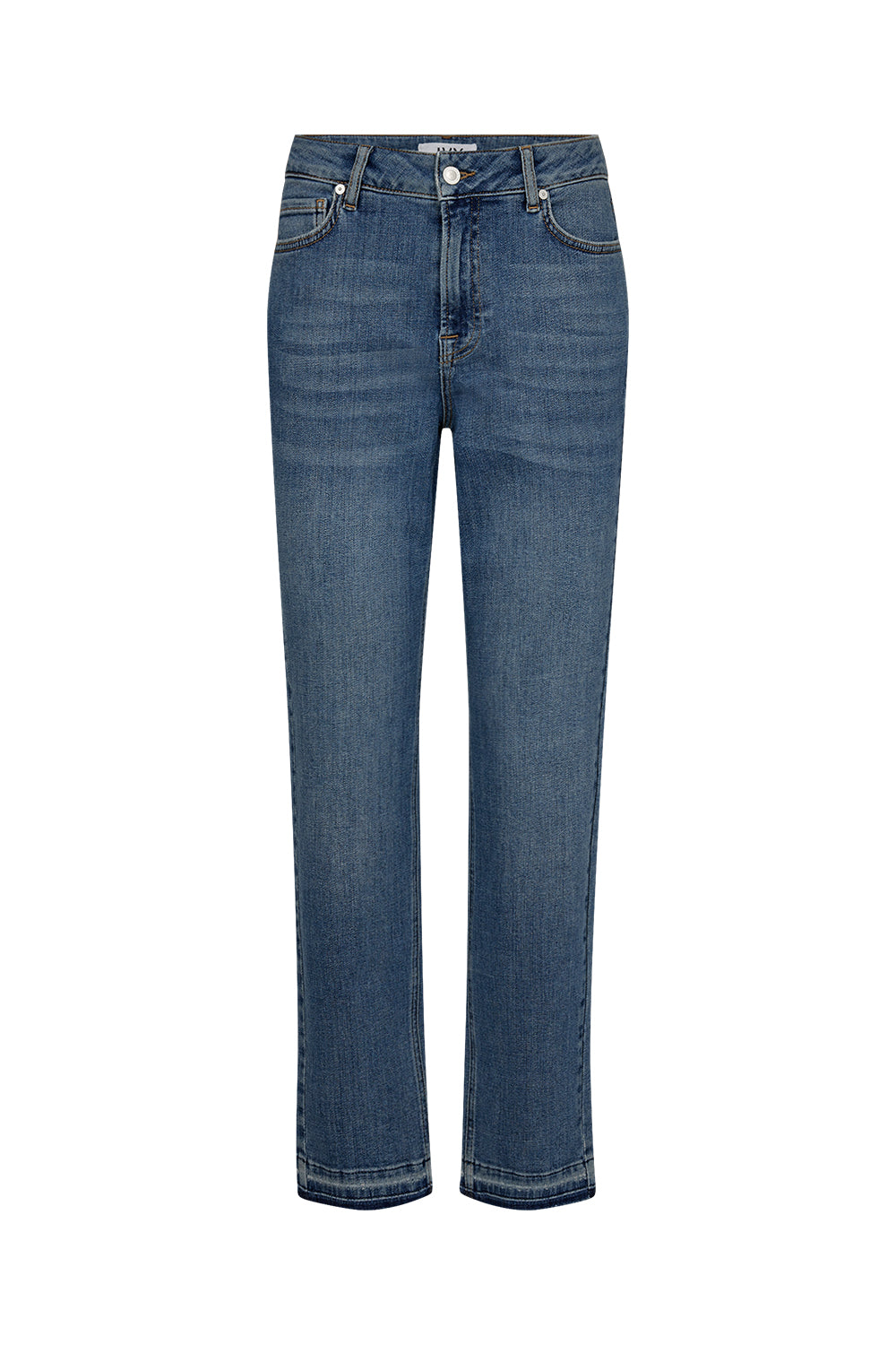 IVY-Tonya Cropped Hem Jeans Wash Greenwich