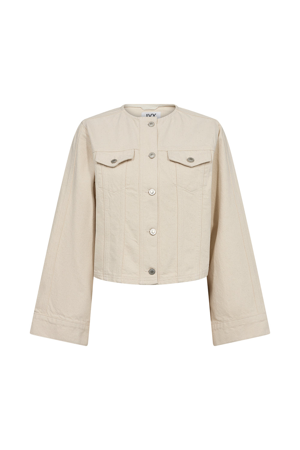 IVY-Jazz Short Jacket Wash Ecru
