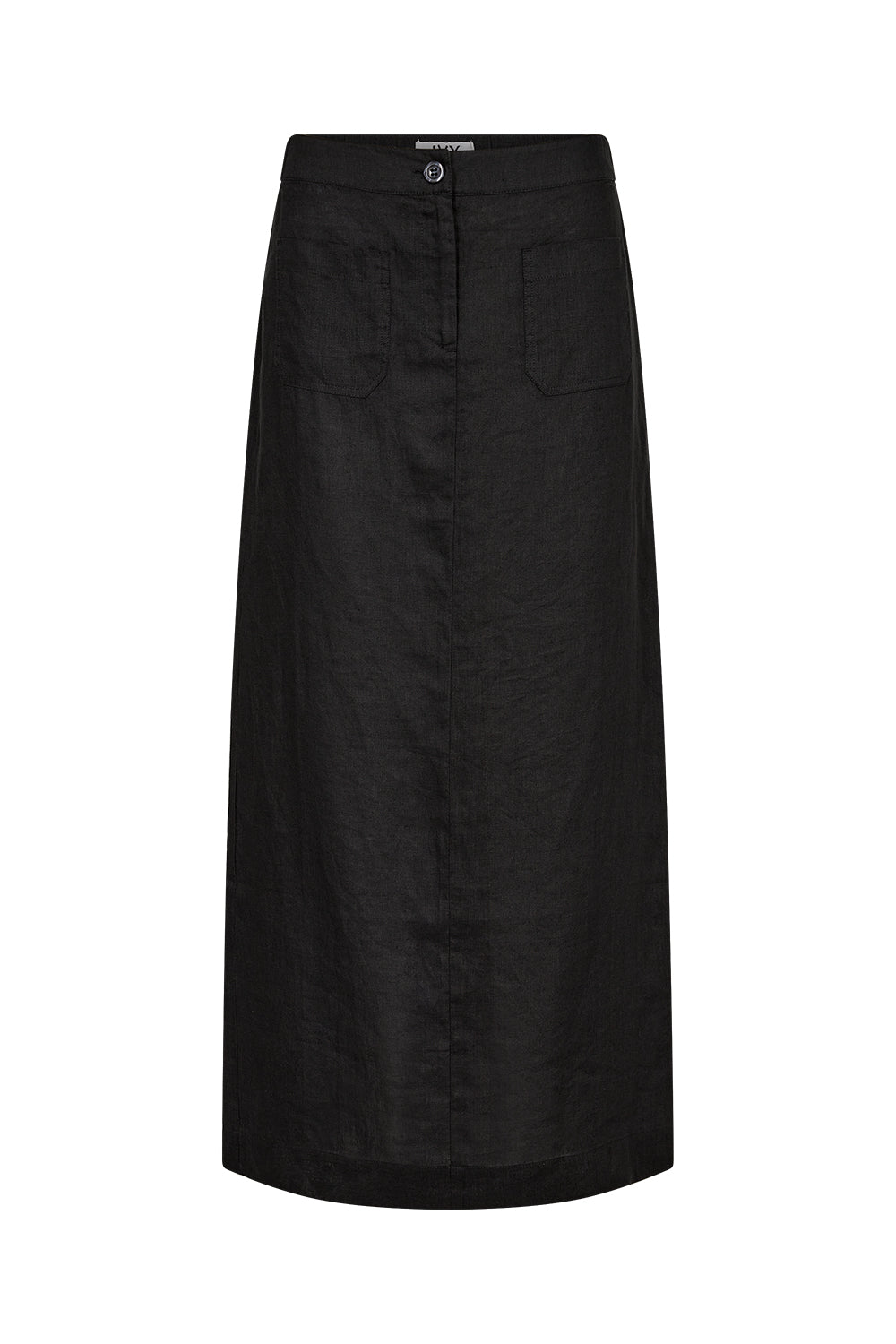 IVY-Augusta 70's Linen Skirt - Black