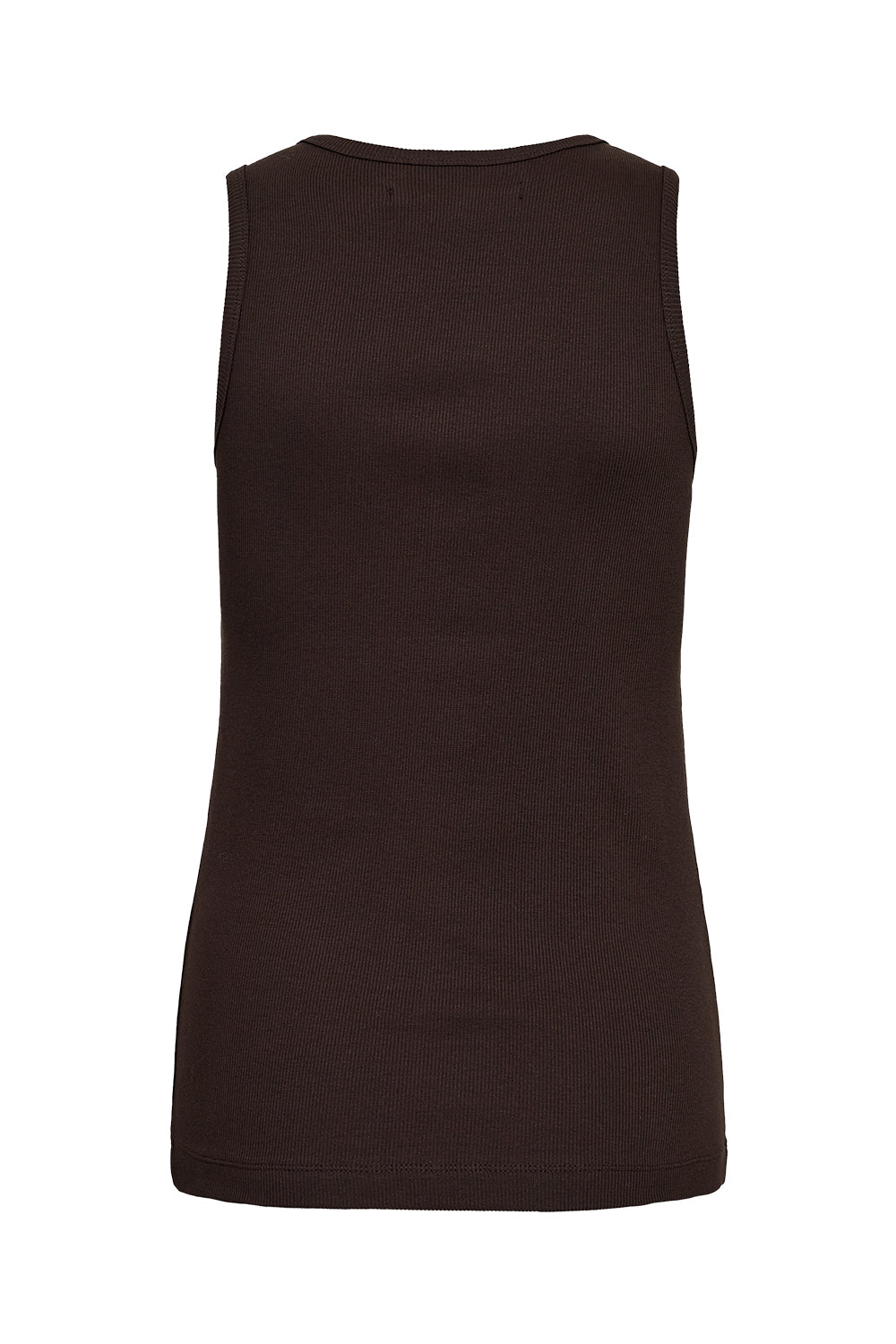 IVY CPH Rita Tank Top – Ribbad linne i Espresso Brown