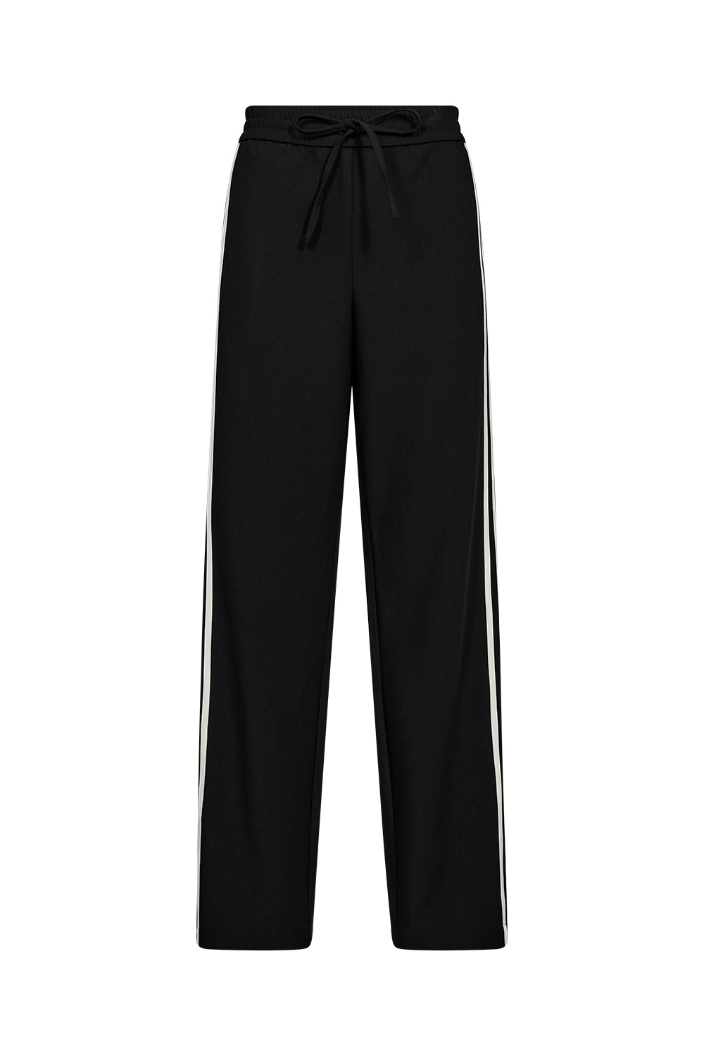 IVY CPH Augusta Sporty Pant – Svart med vit sidstrå
