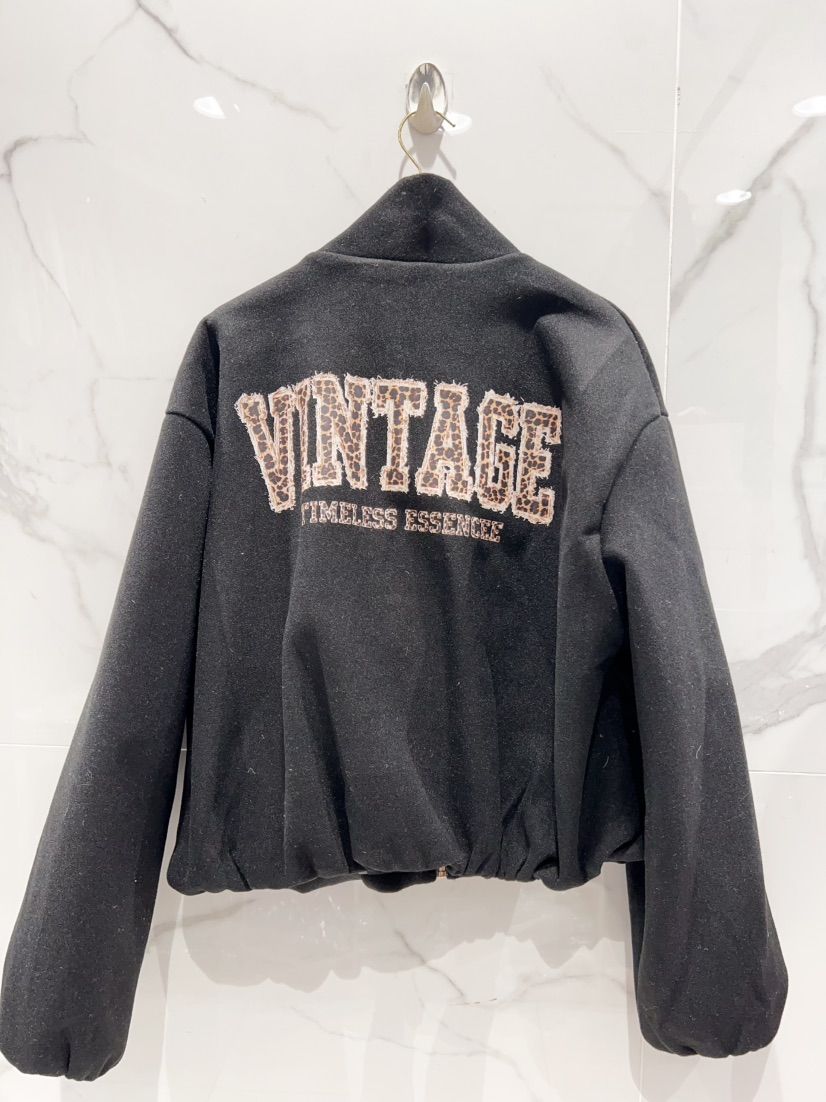 Vintage Patch Bomber Jacket