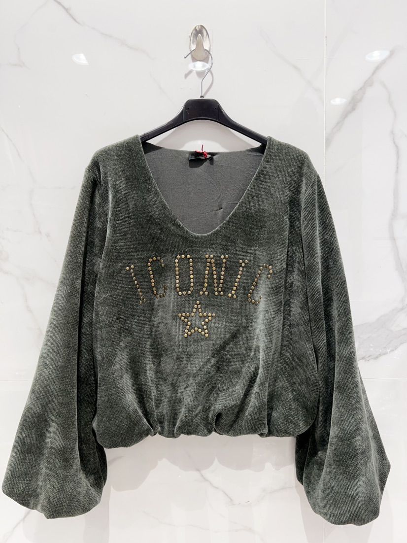 BohoBeauty Iconic Star Blouse Kaki