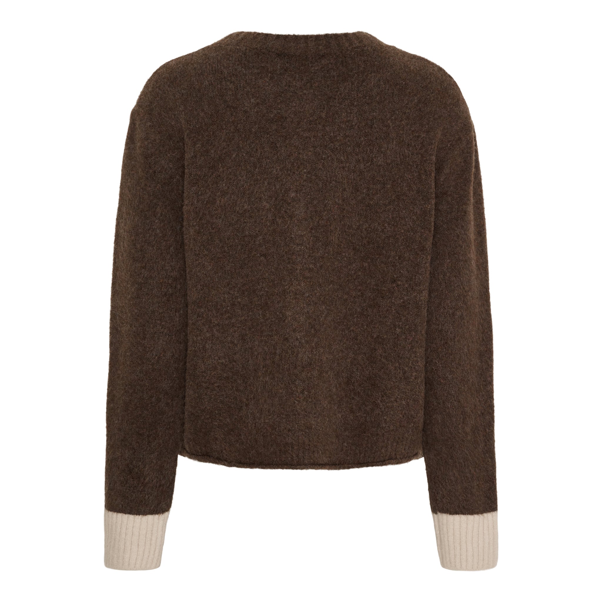 Stickad Cardigan Moro/Beige - Mjuk Kofta Marta du Chateau