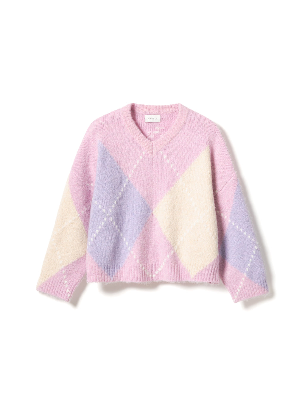 Lai Knit Rosa Mix - Stickad Tröja från Noella