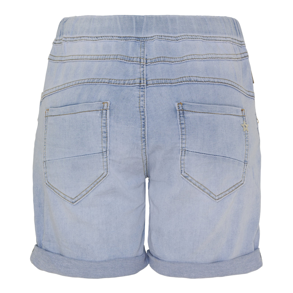 Rita Shorts | Ljusblå jeansshorts med snörning | Marta du Chateau
