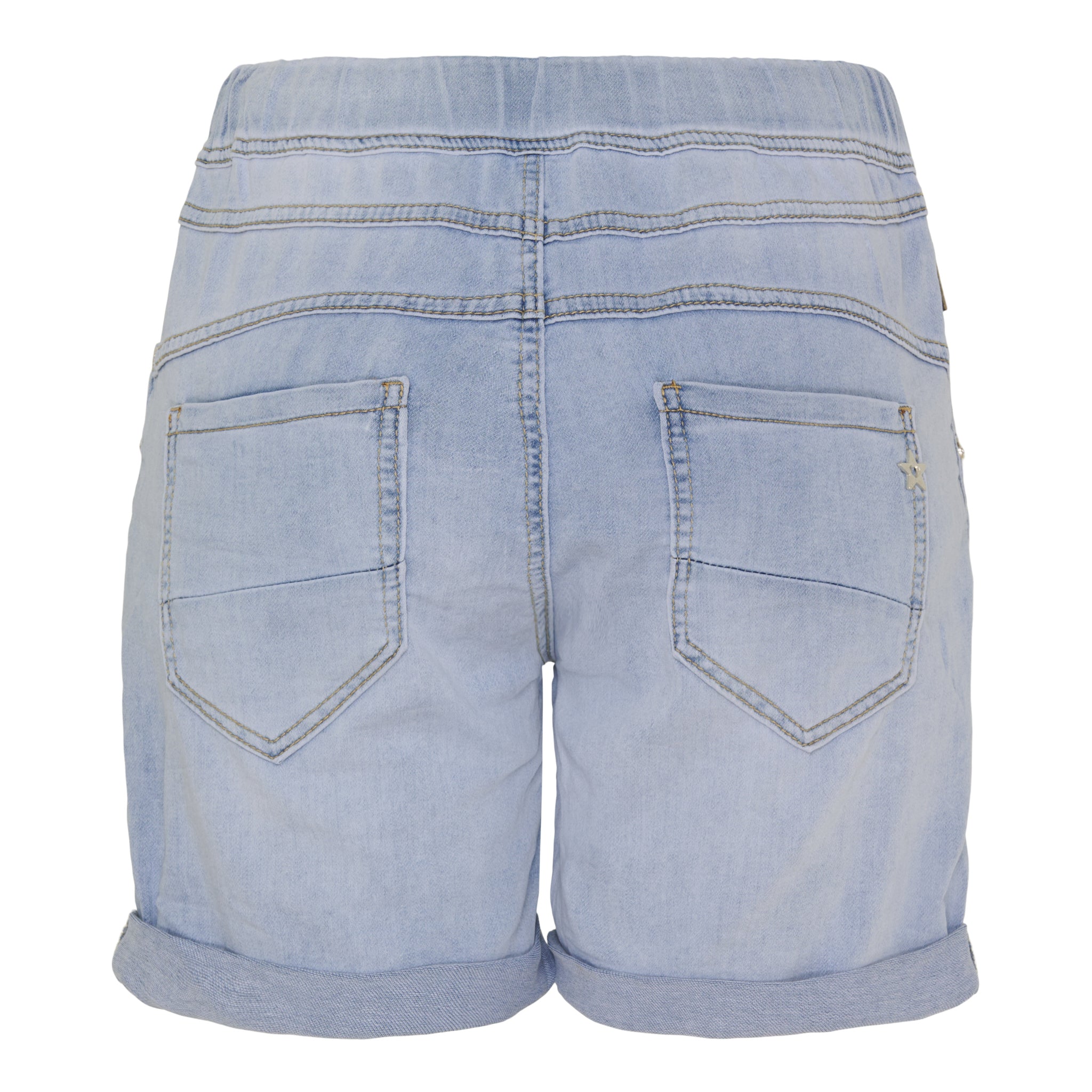 Rita Shorts | Ljusblå jeansshorts med snörning | Marta du Chateau