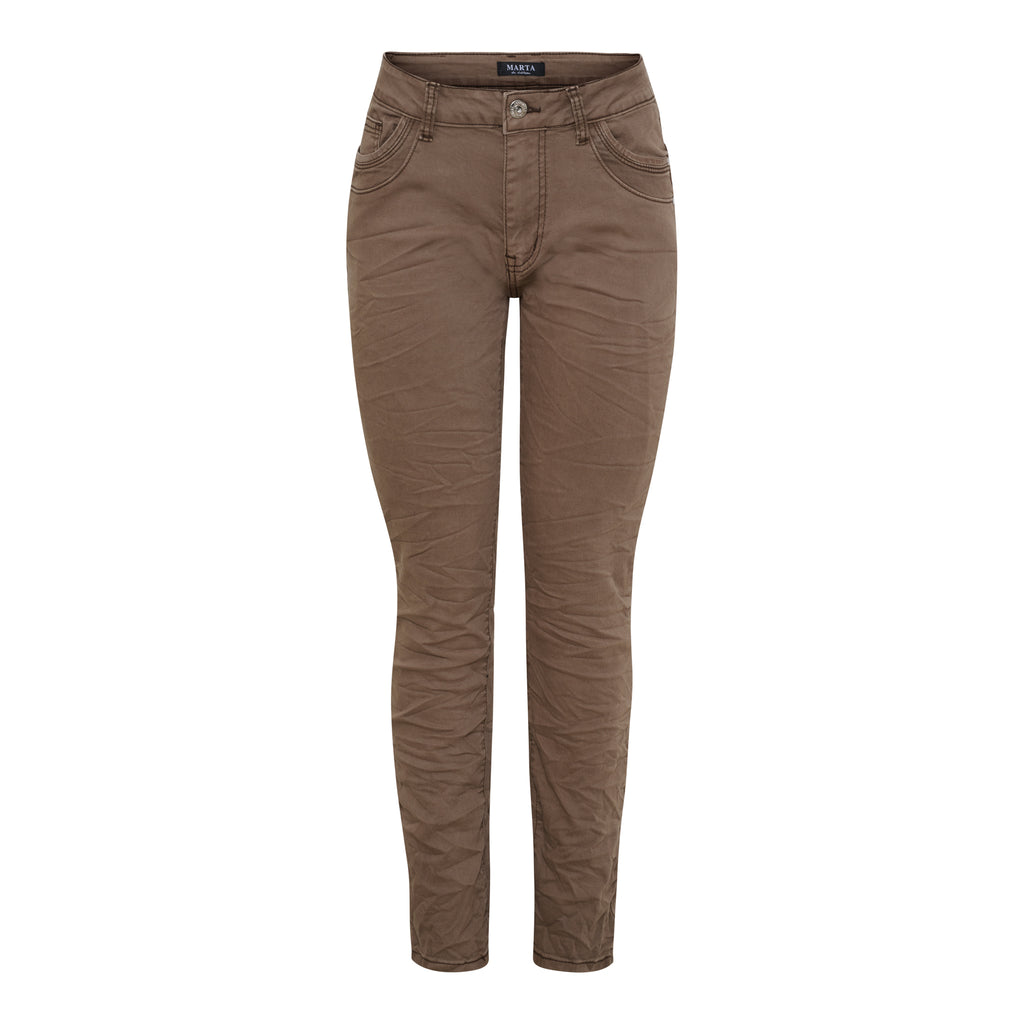 Nora Jeans Mocha Brown – Slim Fit | Marta du Chateau