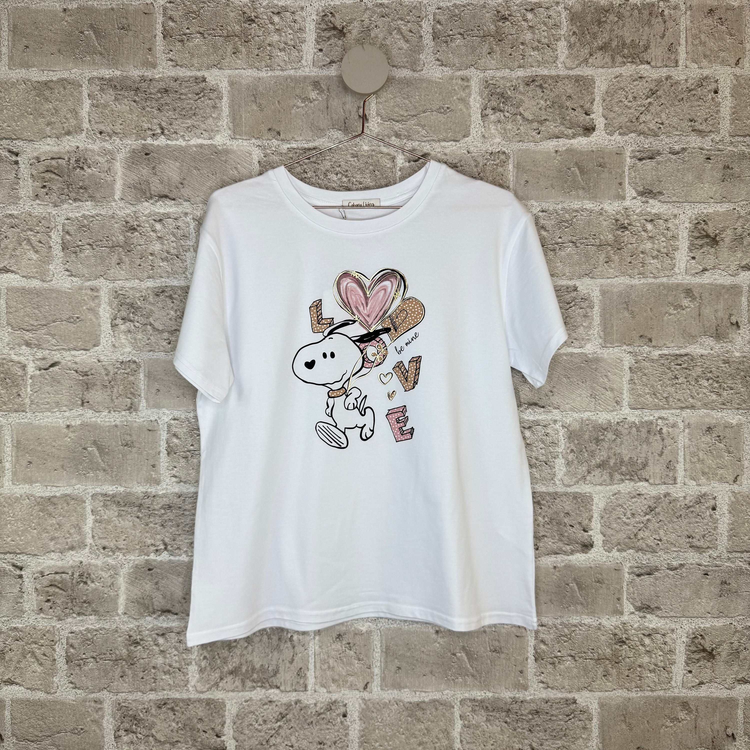 Pure Snoopy Love T-shirt - Rosa