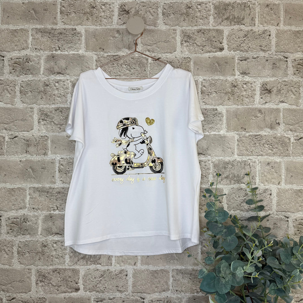 Snoopy T-shirt - Camo - Vespa