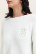 Amour Soft Fine Knit Sweater - Luxurious Comfort with Gold Details