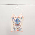 Artistic printed linen Carousel/Blue