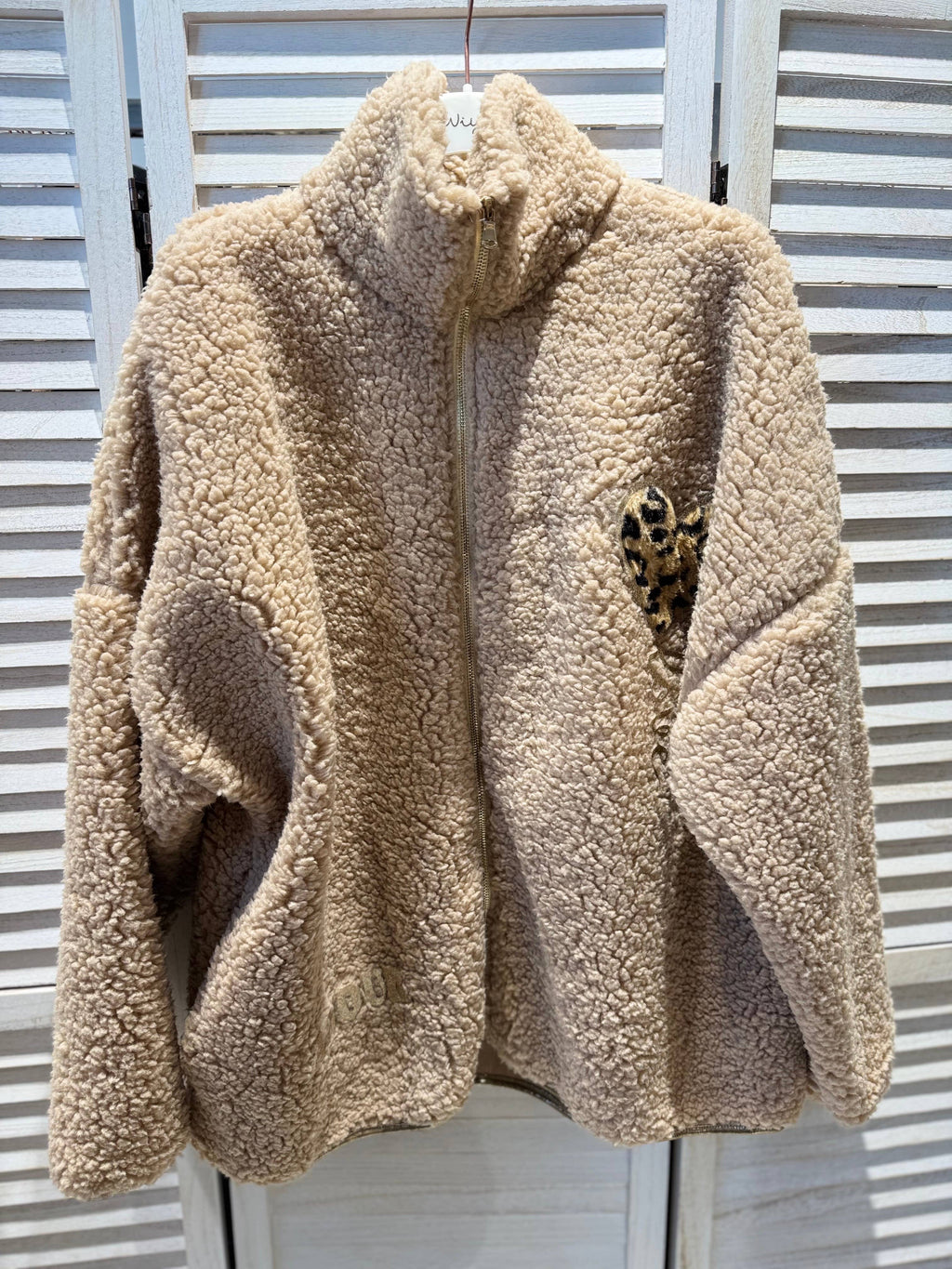 Mjuk och Bekväm teddy jacka: Beige