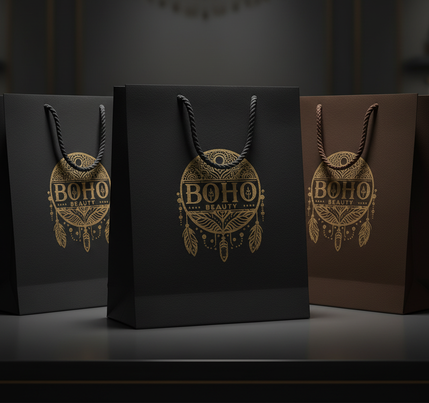 BohoBeauty Shopping Bags - Ren design