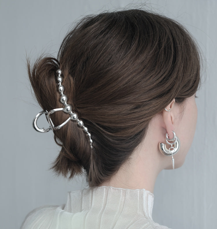 Bullet hair clip - steinless steel