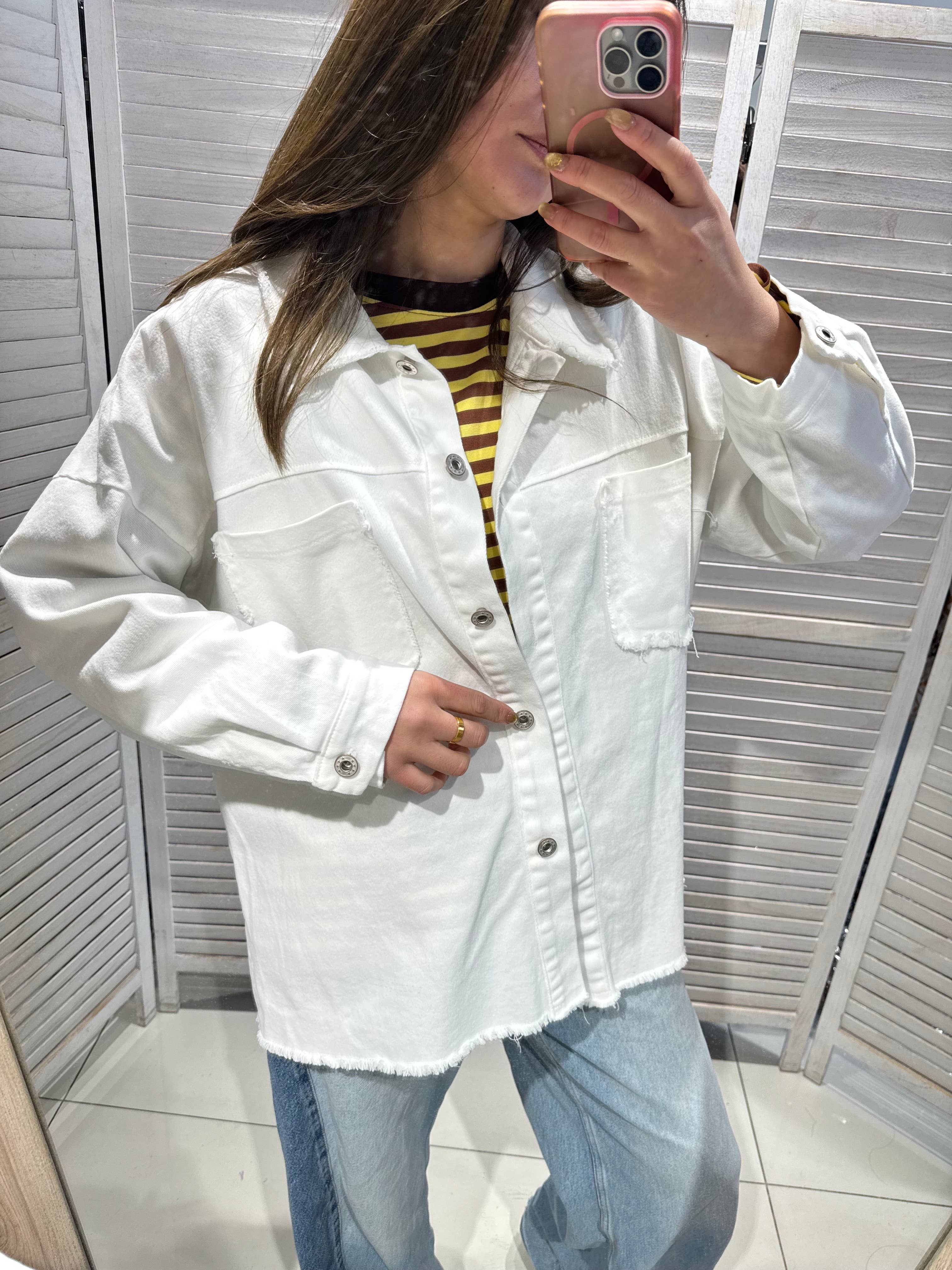 Begränsad Upplaga Denimjacka med Grafiskt mönster