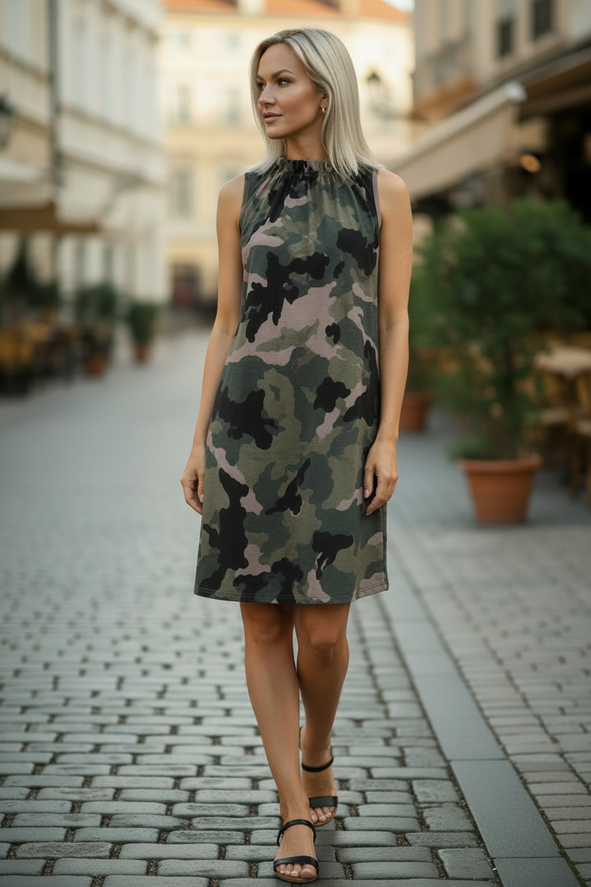 Camo Dress pose 4