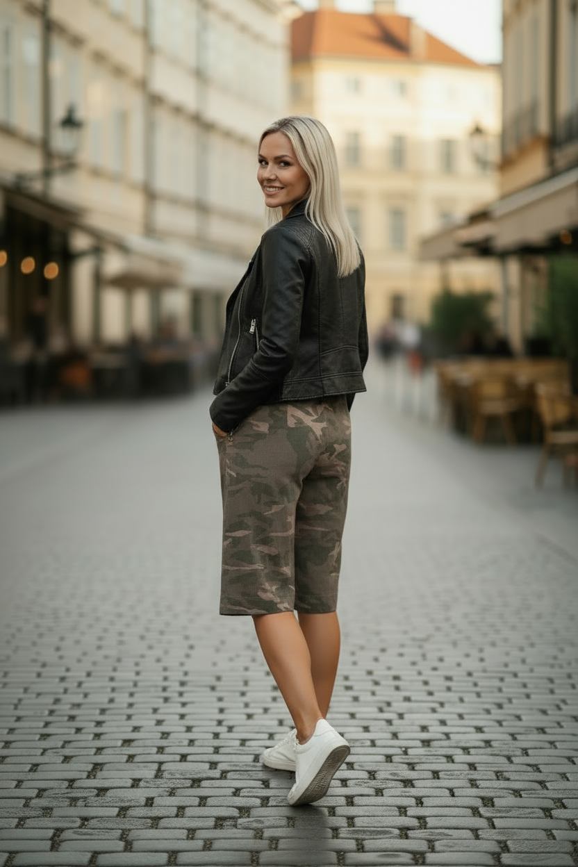 Camo shorts går