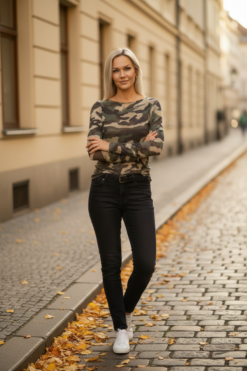 Camo top modellbild 3