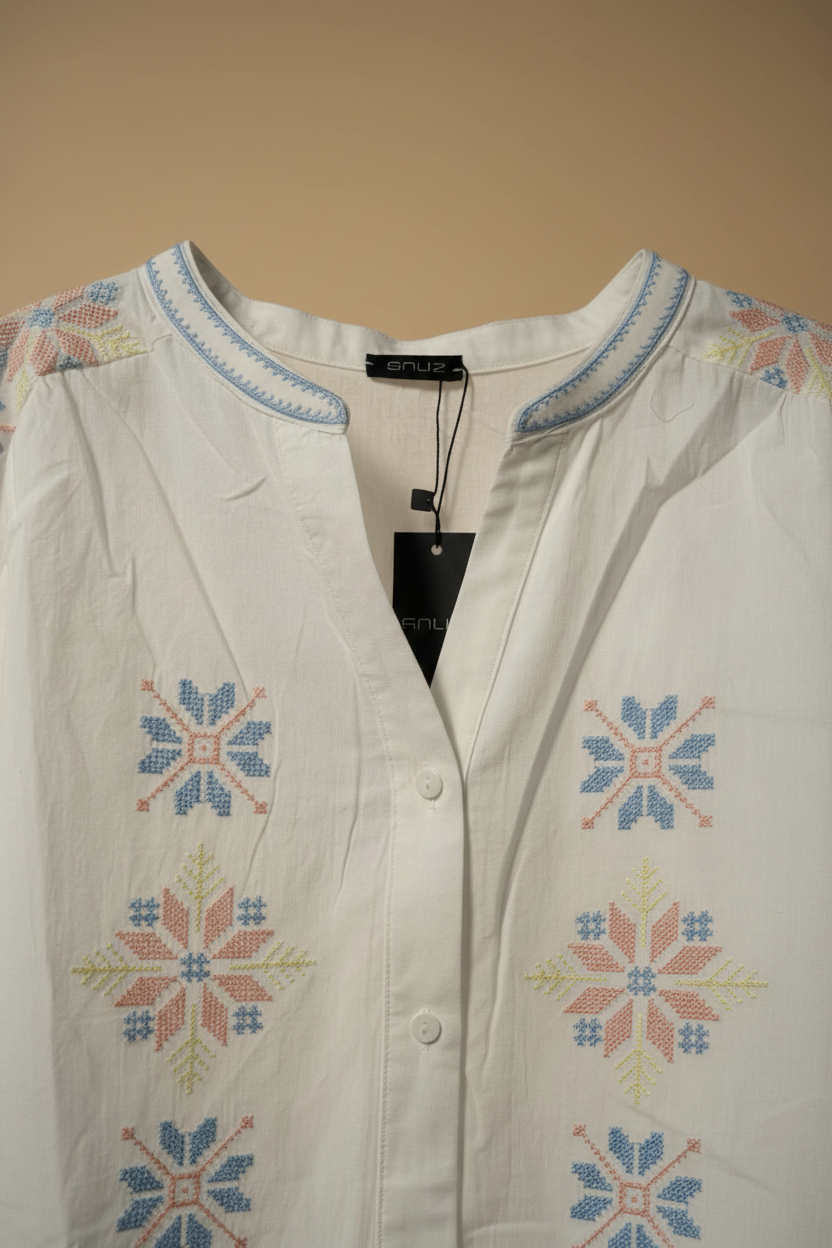 Detaljbild broderi