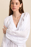 Elva linen dress 100% linen REF.- White