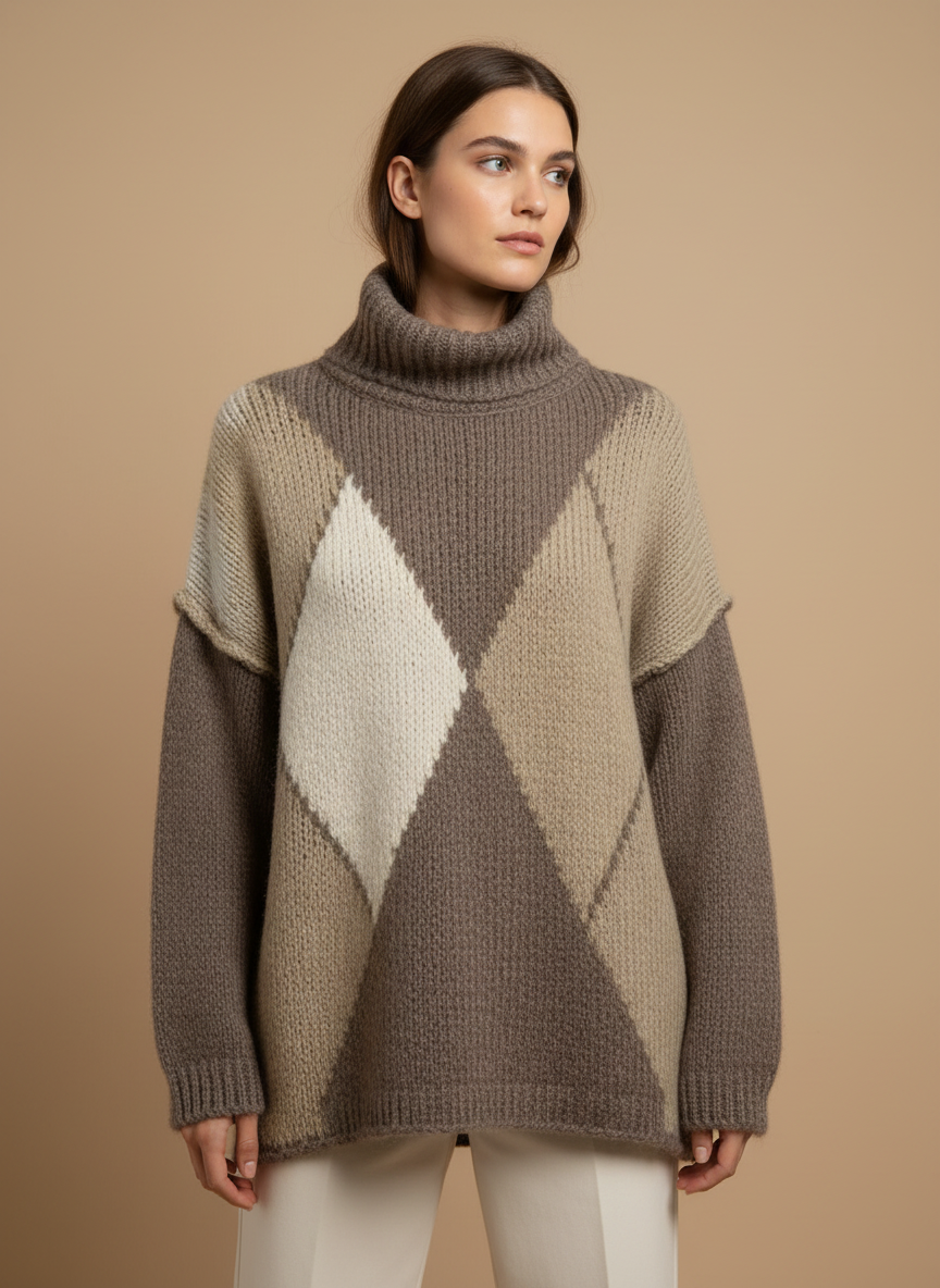 Editorial modellbild Briar Knit