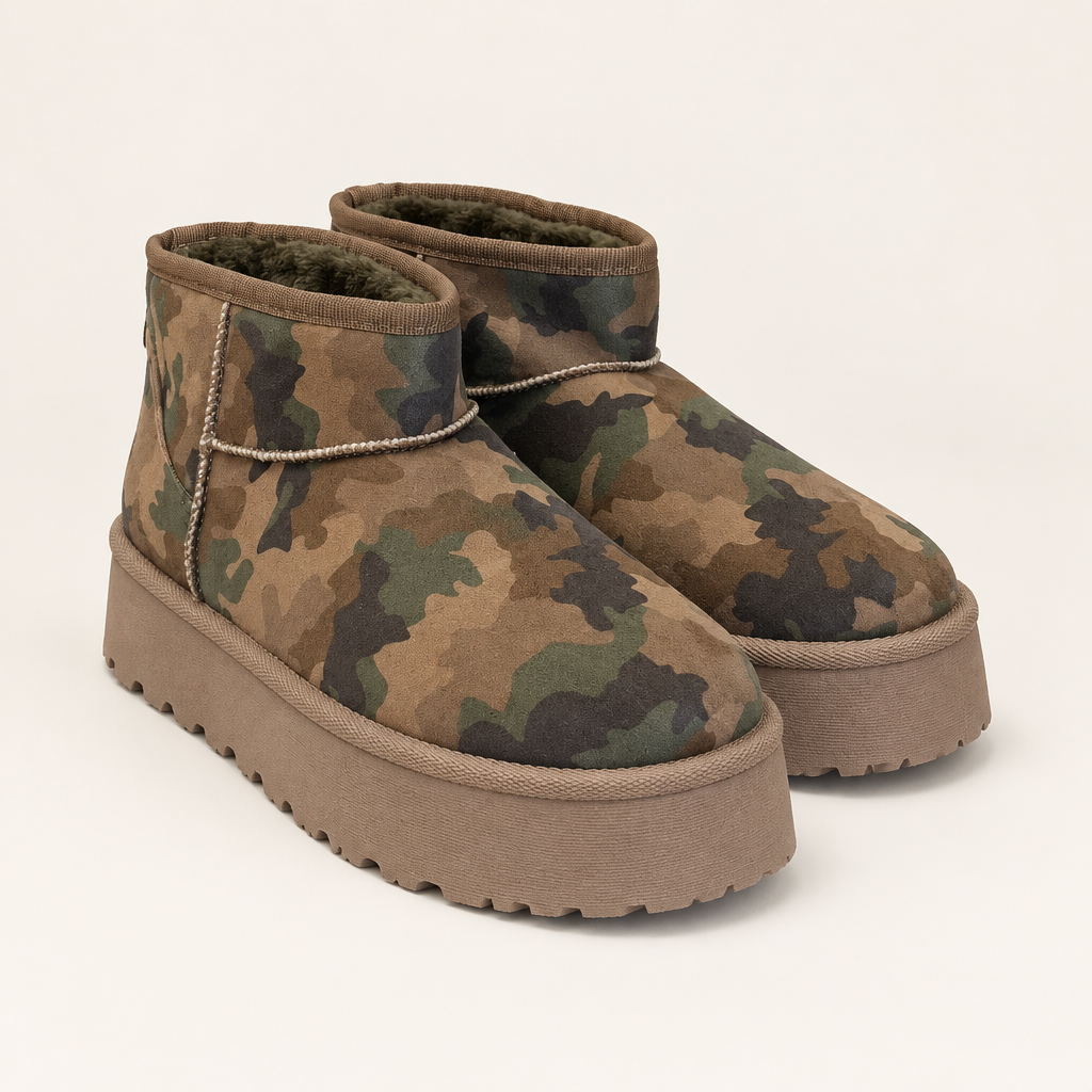 Förbättrad produktbild av kamouflageboots