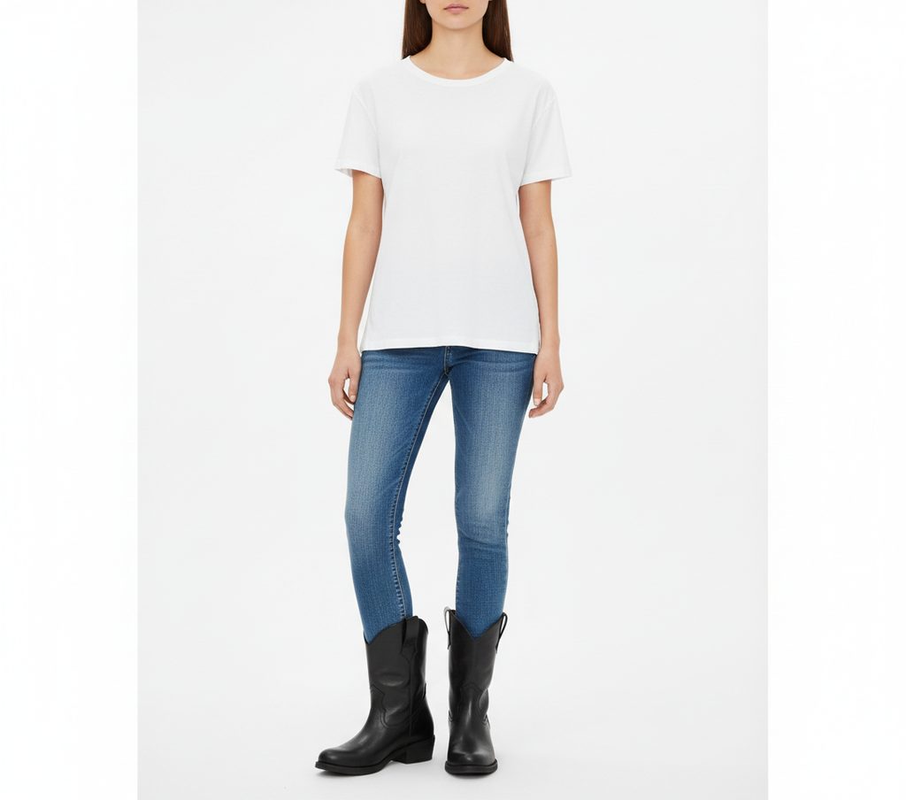 Frontvy med vit bakgrund