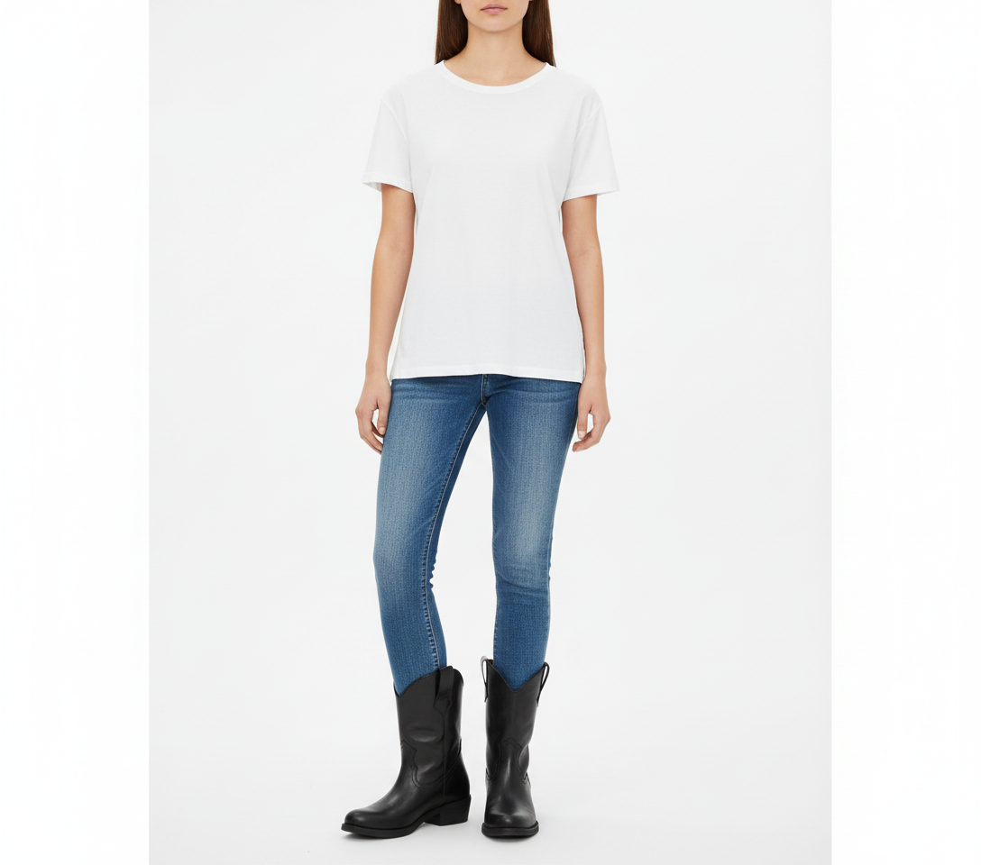 Frontvy med vit bakgrund