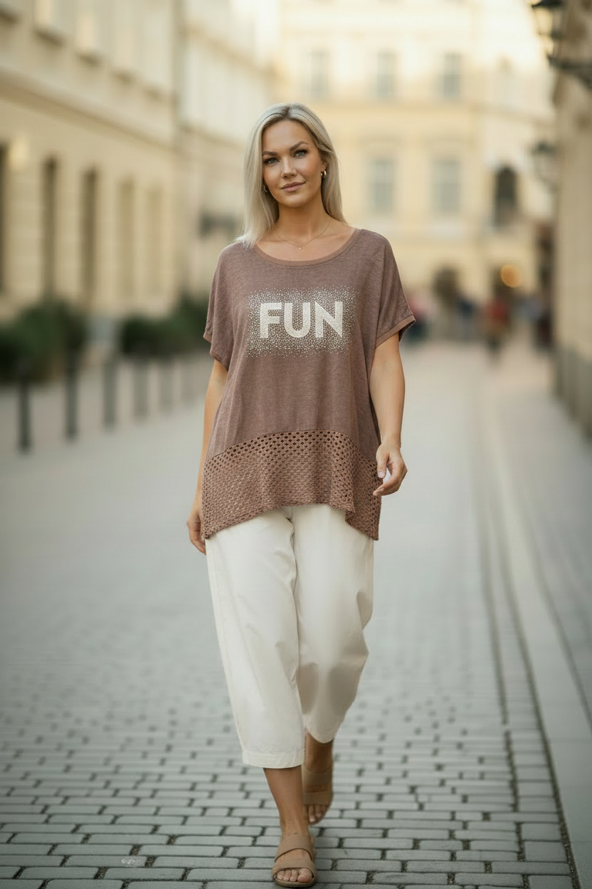FUN Topp – Brun