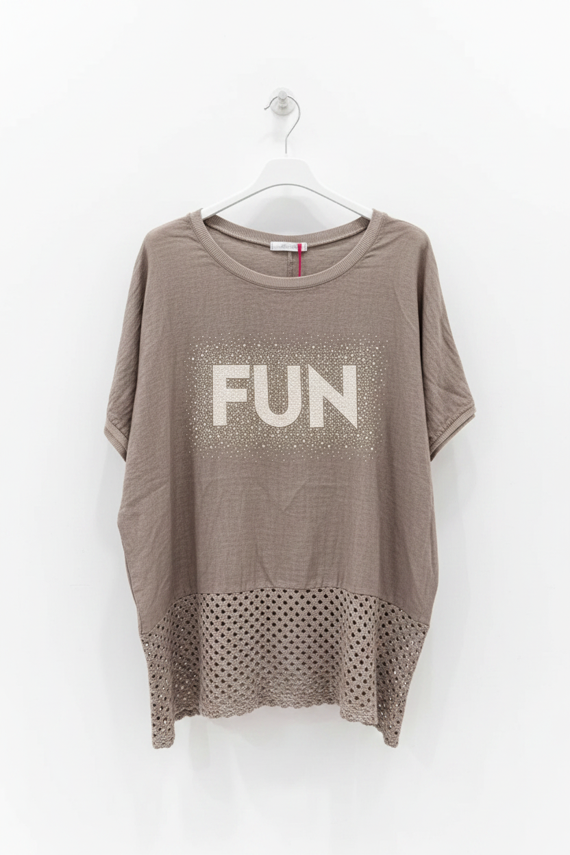 FUN Topp – Taupe produktbild