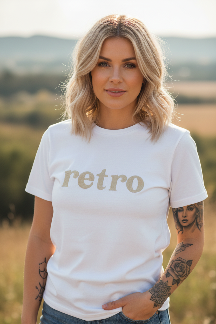 Guld retro utomhus