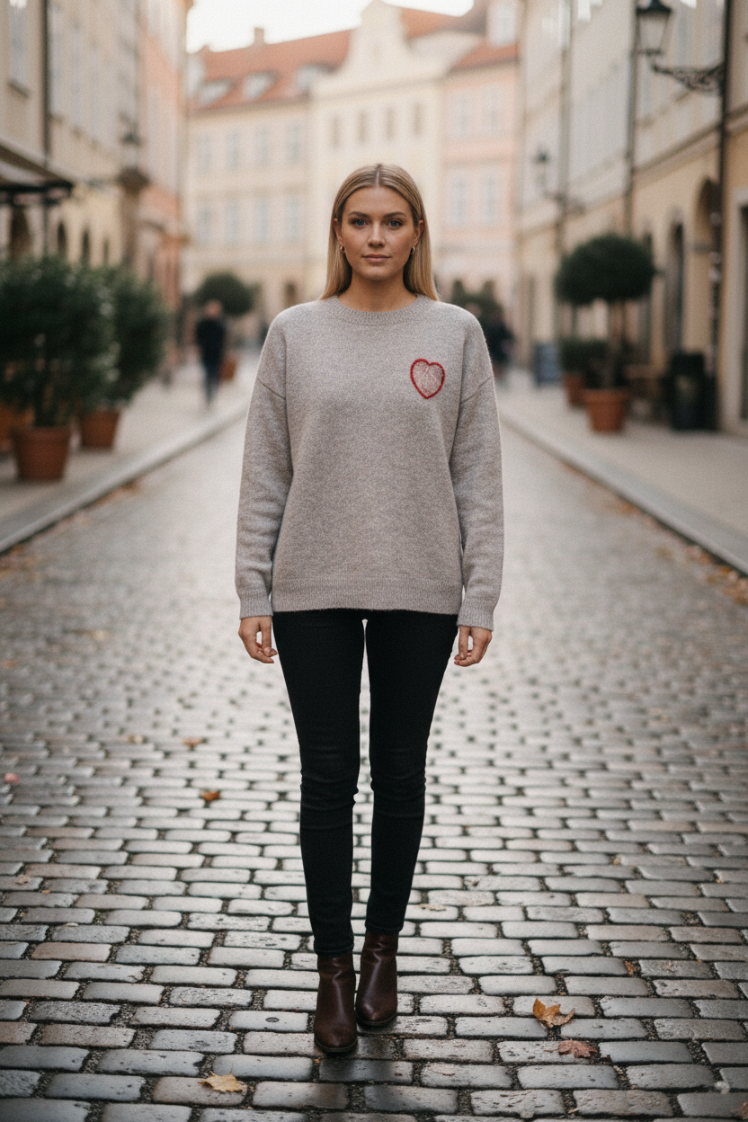 Heart Sweater – M1 fram