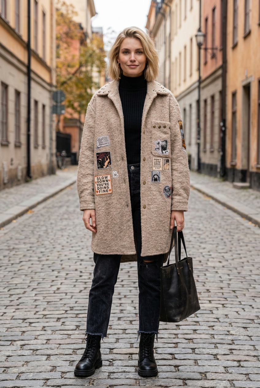 Helbild framifrån med avslappnad pose