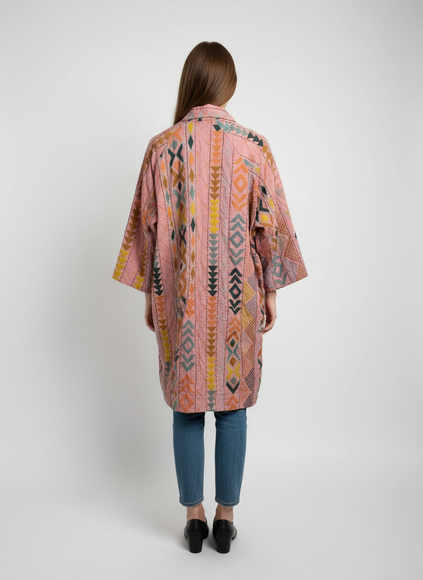 Handgjord Boho Embroidery Coat - WAUW