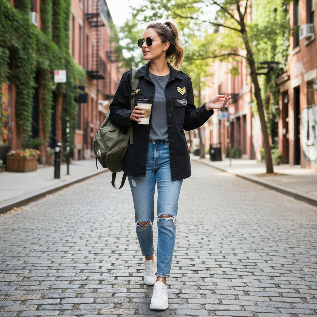 Mdc Millie Cargo skjorta/jacka - Svart - Marta du Chateau