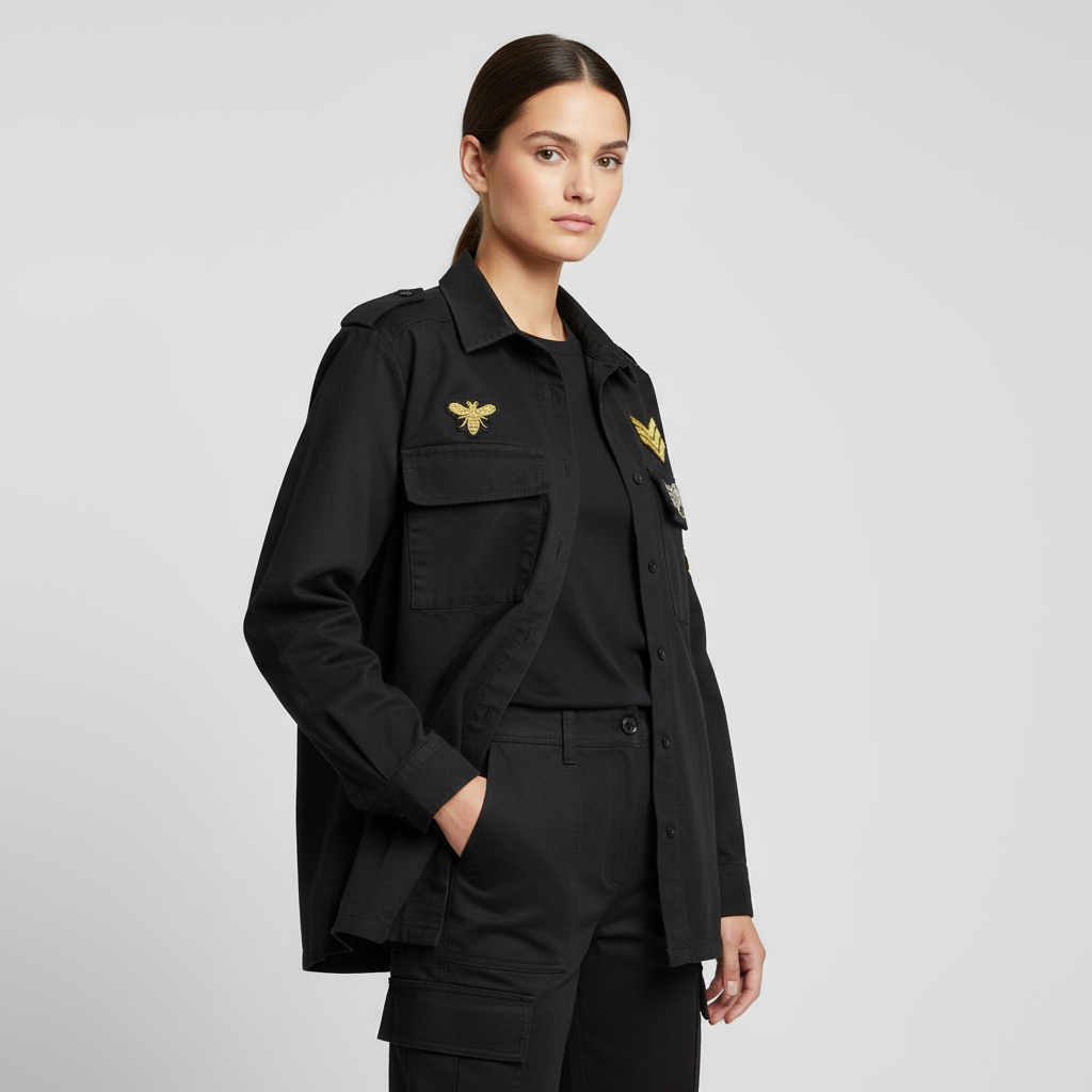 Mdc Millie Cargo skjorta/jacka - Svart - Marta du Chateau