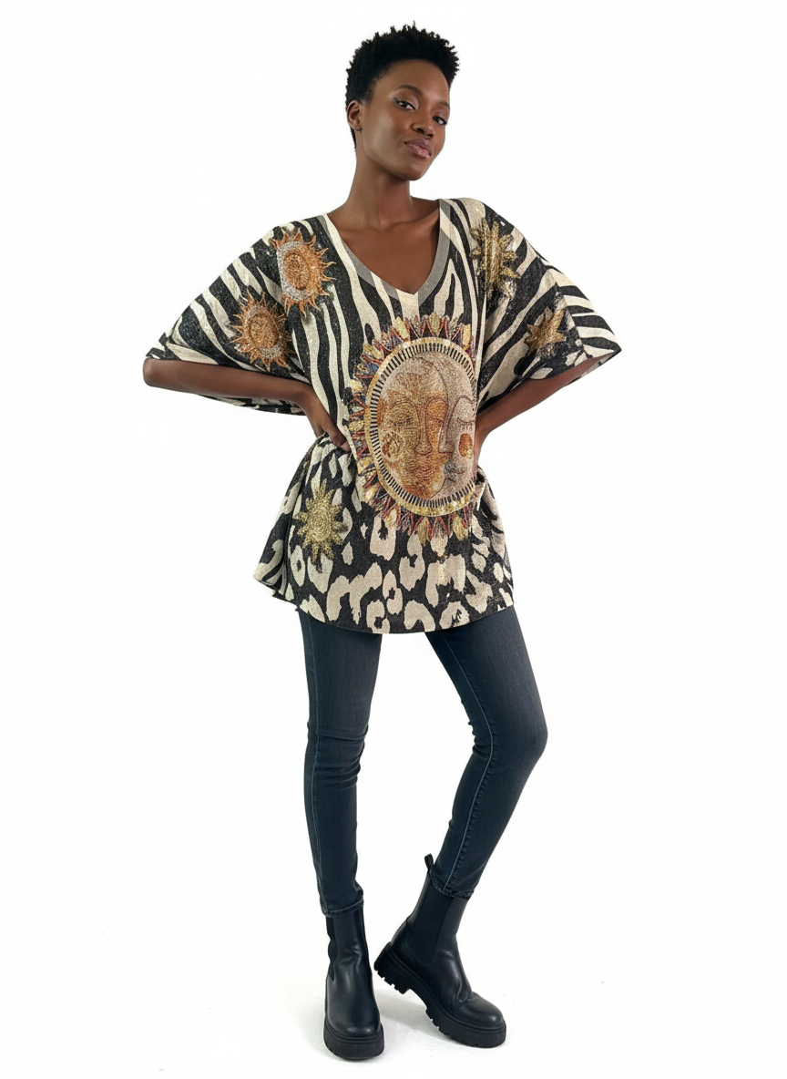 Sole Lux - Topp med solar och coolt tryck