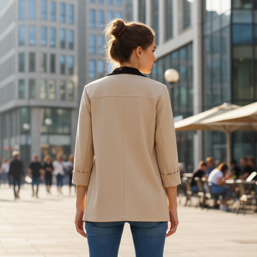 Mdc Madelina Black- Beige Blazer