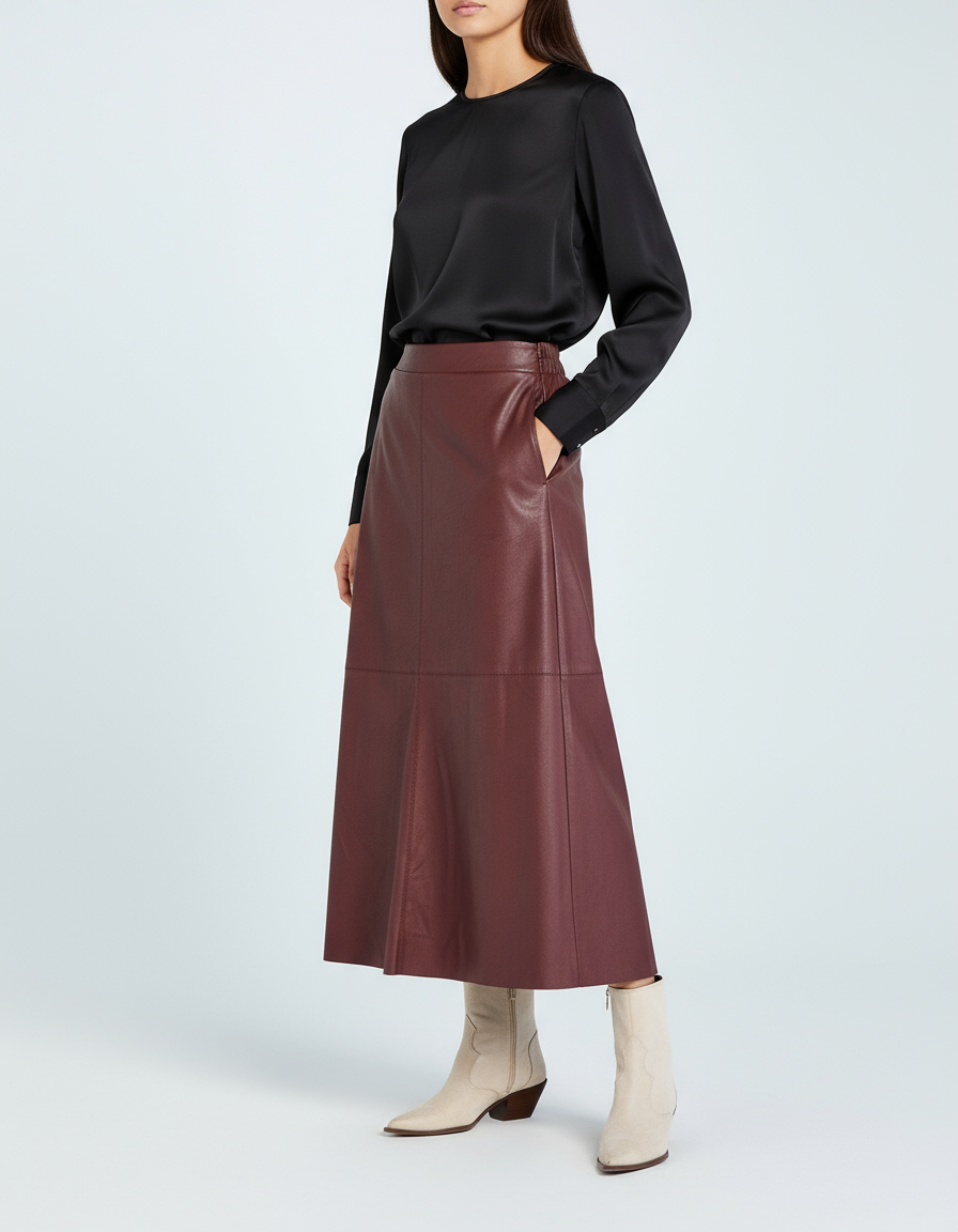 FQHARLEY - SKIRT - BORDEAUX