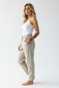 Improved carrot pants - side profile