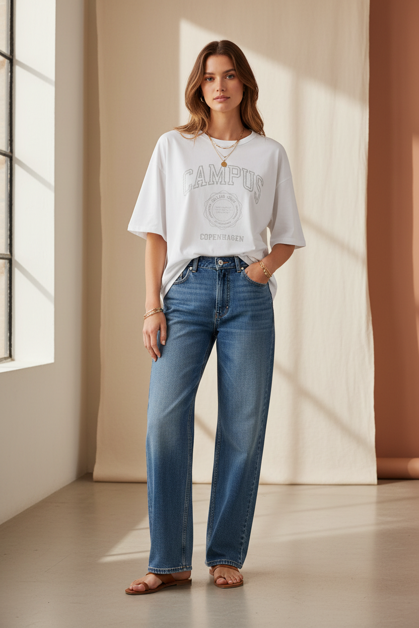 IVY Campus Glitter Tee full body